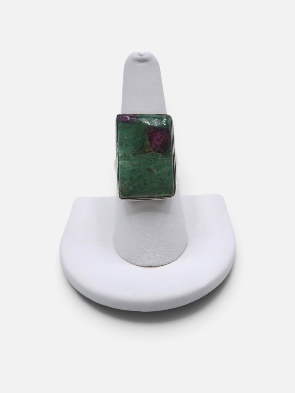 925 VINTAGE RARE RUBY ZOISITE RING